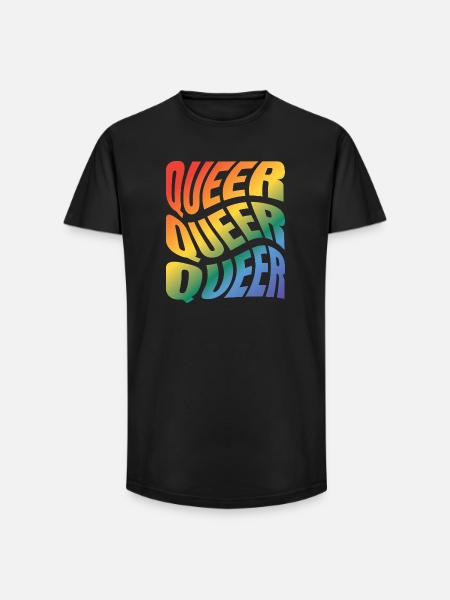 -2026-_LGBTQ_Queer_Queer_Queer_5 - Long Fit Männer T-Shirt - Schwarz