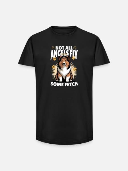 Chien Shetland Sheltie Race - T-shirt coupe longue homme - noir