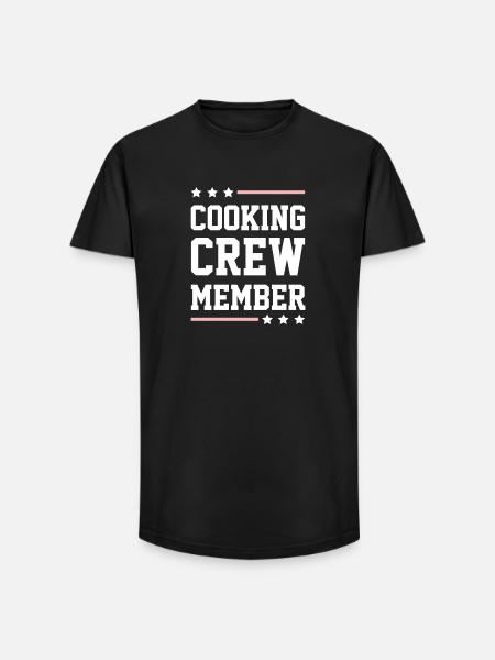 Cooking Crew - Long Fit Men's T-Shirt - black