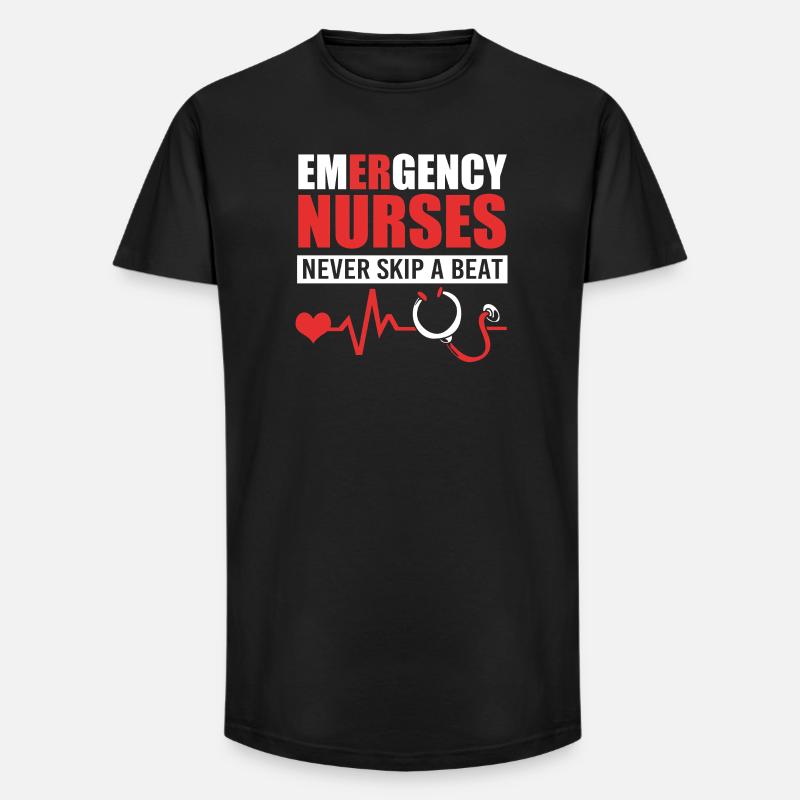 Notfall Krankenschwester - Long Fit Männer T-Shirt - Schwarz