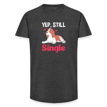 Springer Spaniel - Long Fit Männer T-Shirt - Anthrazit - Vorne - AI Model Male 185 light (185cm)