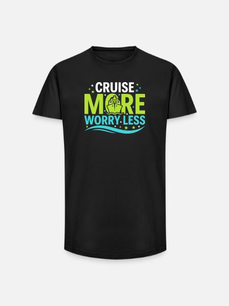 Kreuzfahrt-oma, Oma An Deck, - Long Fit Männer T-Shirt - Schwarz