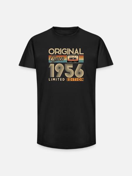 70e anniversaire, 70 ans - T-shirt coupe longue homme - noir