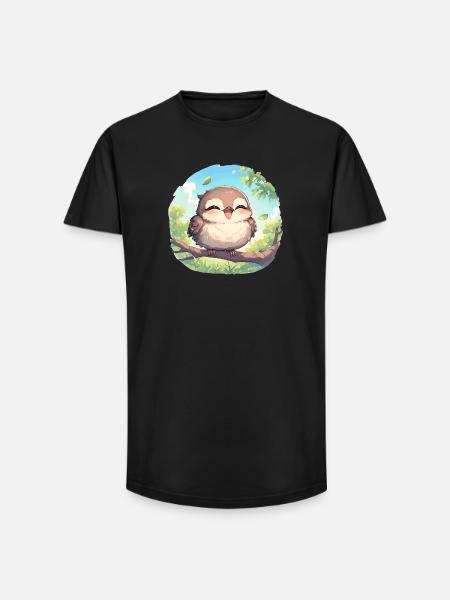 Oiseaux moqueurs Oiseaux moqueurs - T-shirt coupe longue homme - noir