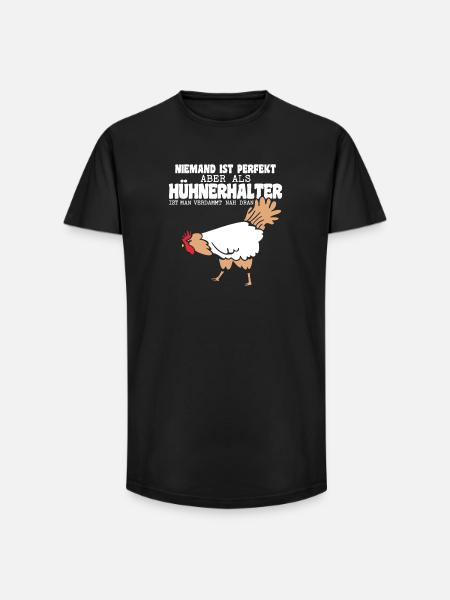 Hühnerflüsterer Huhn Hühnerhalter Hühner - Long Fit Männer T-Shirt - Schwarz