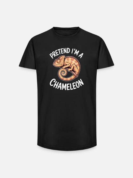 Chameleon Sayings Funny Chameleon Gift - Long Fit Men's T-Shirt - black