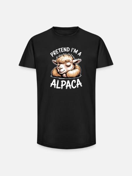Alpaca Sayings Alpaca Funny Alpaca Gift - Long Fit Men's T-Shirt - black