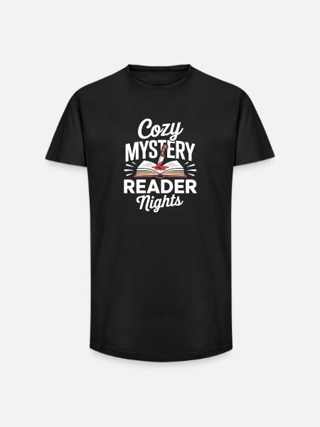 Murder, Crime, Thriller, Books, Readers, Suspense - Long Fit Men's T-Shirt - black