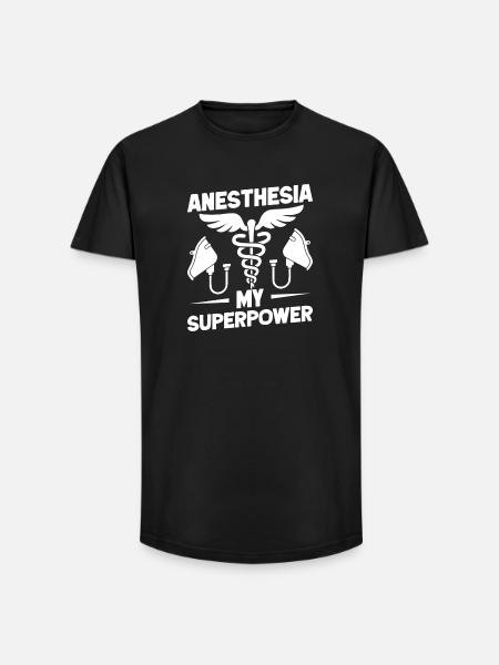 Anesthesiologist My Superpower Specialist - Long Fit Men's T-Shirt - black