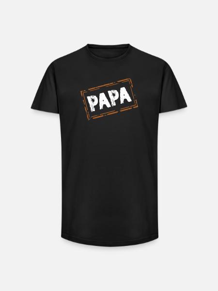 Dad - Long Fit Men's T-Shirt - black