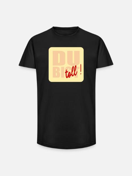 You're great - Long Fit Men's T-Shirt - black