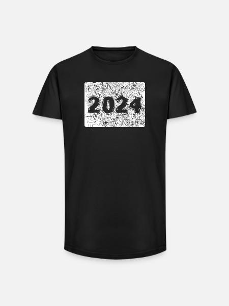 Number 2024 - Long Fit Men's T-Shirt - black