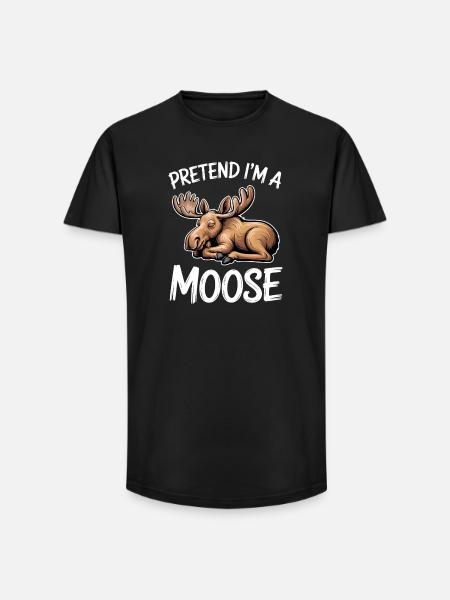 Elch Sprüche Elche Lustiges Elch Geschenk - Long Fit Männer T-Shirt - Schwarz