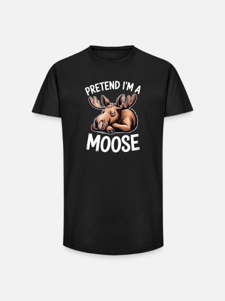 Elch Sprüche Elche Lustiges Elch Geschenk - Long Fit Männer T-Shirt - Schwarz