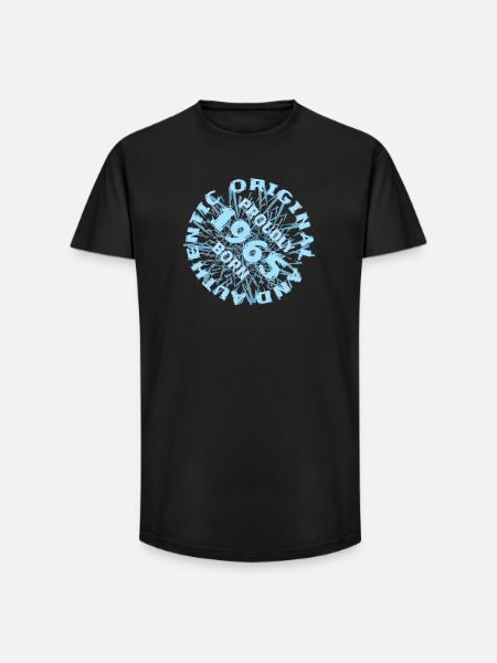 Terrain 1965 - T-shirt coupe longue homme - noir