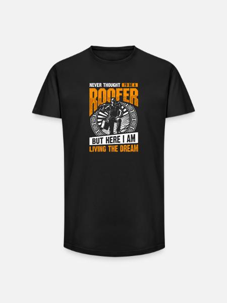 Roofer: Living the Dream Craftsman Crafts - Long Fit Men's T-Shirt - black