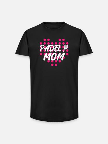 Padel_Mom - Long Fit Männer T-Shirt - Schwarz
