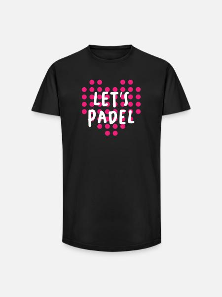 Lets_Padel - T-shirt coupe longue homme - noir