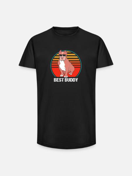 American Bully Pet Dog Dog Gift - Long Fit Men's T-Shirt - black