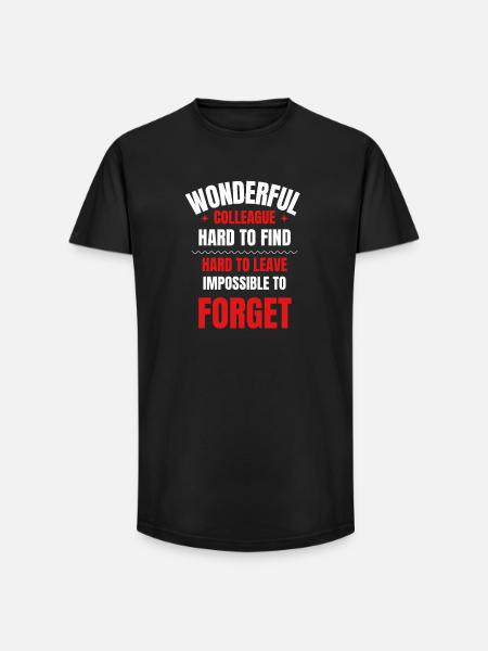 Abschiedsgeschenk des Kollegen - Long Fit Männer T-Shirt - Schwarz