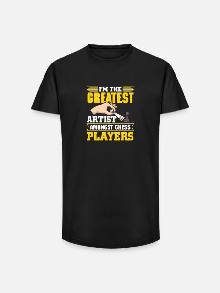 Chess Chess Player Chessboard - Long Fit Men's T-Shirt - black
