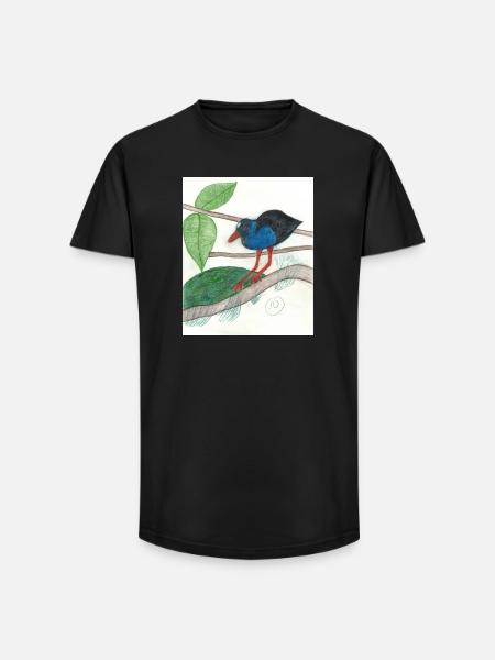 Bronzesultanshuhn - Long Fit Männer T-Shirt - Schwarz