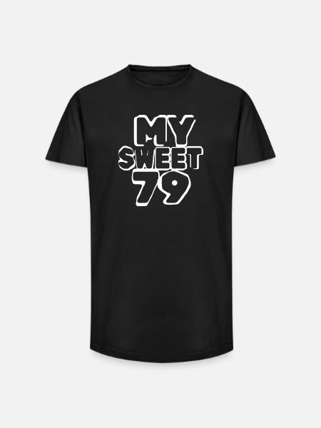 Anniversaire 79 - T-shirt coupe longue homme - noir