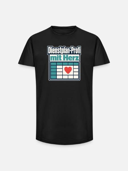 Altenpfleger Dienstplan-Profi mit Herz Geschenk Id - Long Fit Men's T-Shirt - black