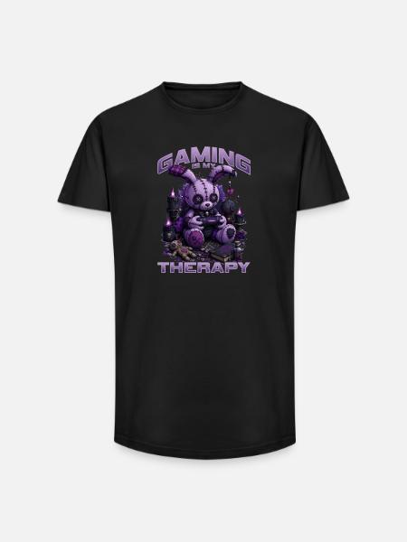 Pastel Goth Soft Goth Gaming Gamer - T-shirt coupe longue homme - noir