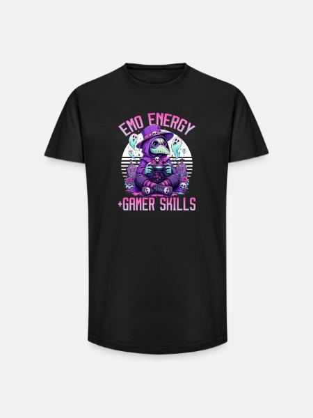 Pastel Goth Soft Goth Gaming Gamer - Long Fit Men's T-Shirt - black