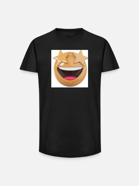 Sternenblick Lächeln - Long Fit Männer T-Shirt - Schwarz