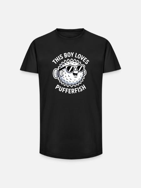 Kugelfische Sprüche Lustiges Kugelfische Geschenk - Long Fit Männer T-Shirt - Schwarz