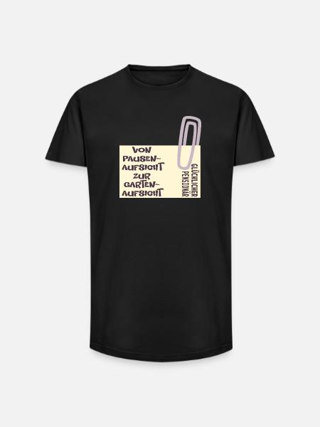 Abschied Lehrer - Garten - Long Fit Männer T-Shirt - Schwarz
