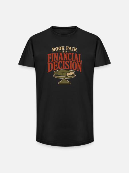 Buchmesse-geschenk Für Finanziell Geschädigte - Long Fit Männer T-Shirt - Schwarz