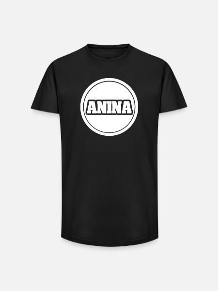 Légendaire Anina - T-shirt coupe longue homme - noir