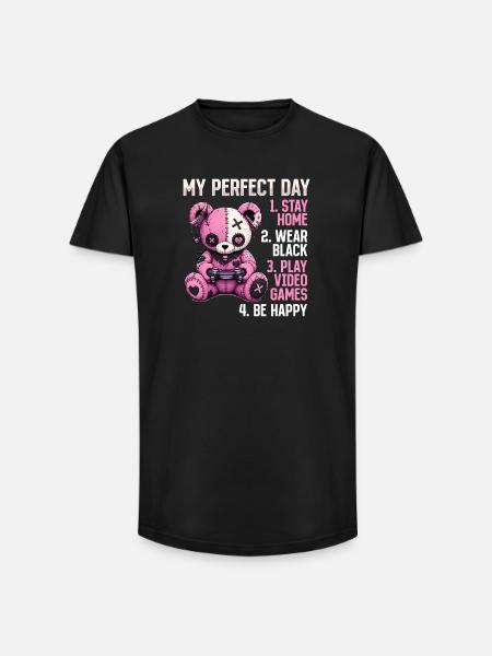 Pastel Goth Soft Goth Gaming Gamer - Long Fit Men's T-Shirt - black