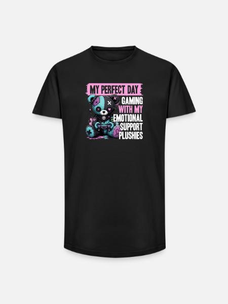 Pastel Goth Soft Goth Gaming Gamer - Long Fit Men's T-Shirt - black