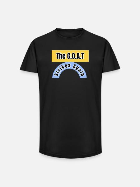 The GOAT Strikes Again - Long Fit Men's T-Shirt - black