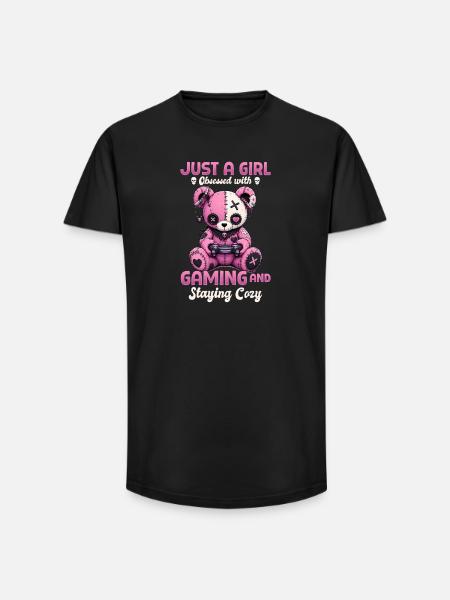 Pastel Goth Soft Goth Gaming Gamer - T-shirt coupe longue homme - noir