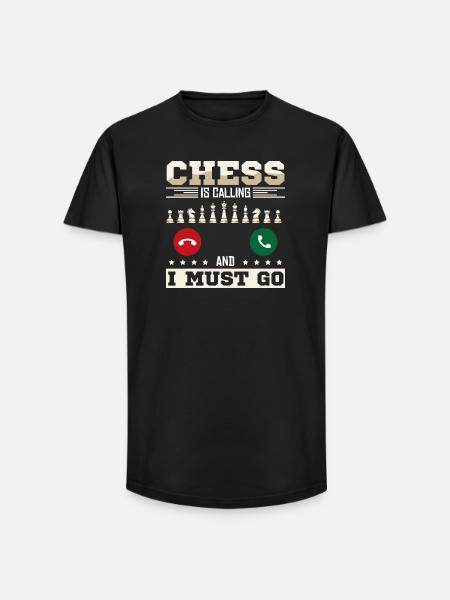 Chess Chess Player Chessboard - Long Fit Men's T-Shirt - black