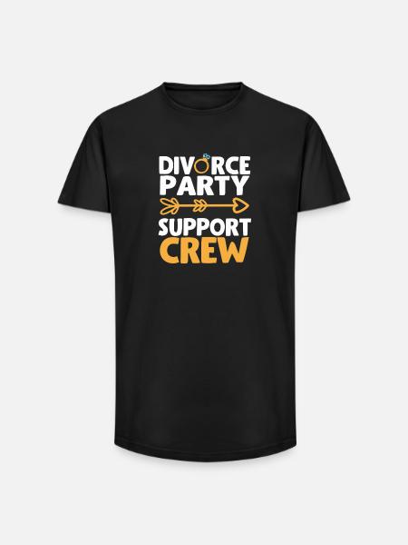Scheidung - Long Fit Männer T-Shirt - Schwarz