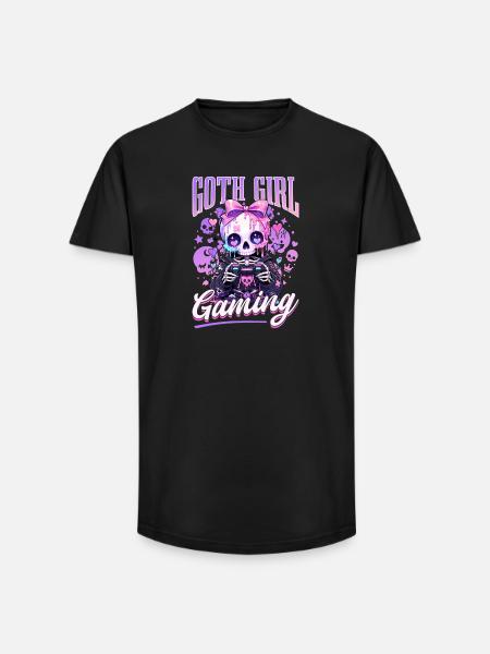 Pastel Goth Soft Goth Gaming Gamer - T-shirt coupe longue homme - noir
