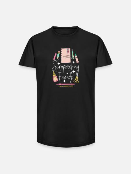Scrapbooking Girlfriends - Long Fit Men's T-Shirt - black
