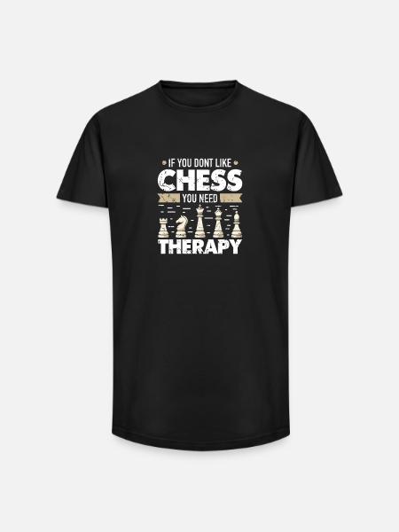 Chess Chess Player Chessboard - Long Fit Men's T-Shirt - black