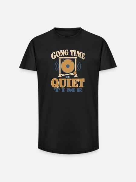 Klangbad Klangheilung Singing Bowl Gift - Long Fit Men's T-Shirt - black