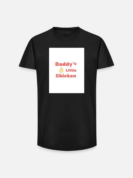 Daddy's Little Chicken - Long Fit Men's T-Shirt - black