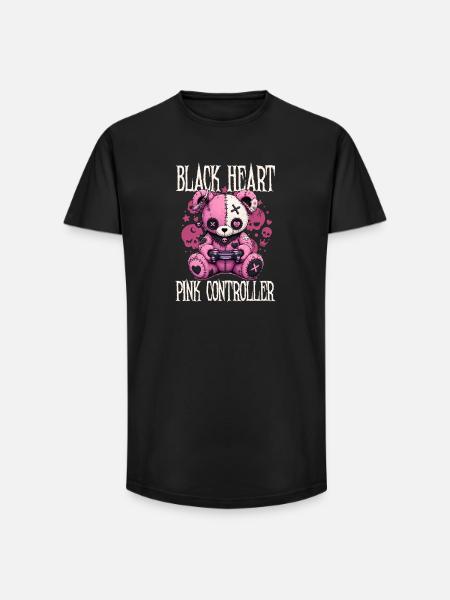 Pastel Goth Soft Goth Gaming Gamer - T-shirt coupe longue homme - noir