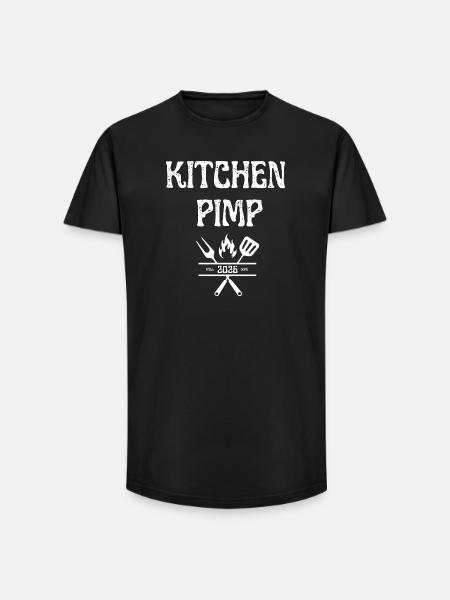 Kitchen Pimp - Long Fit Men's T-Shirt - black