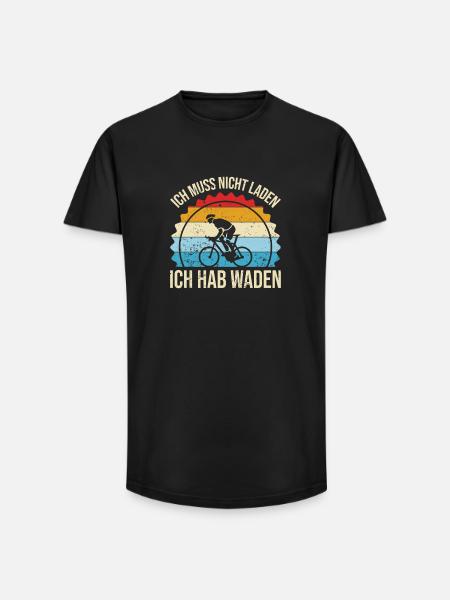 Kondition Statt Akku - Long Fit Männer T-Shirt - Schwarz