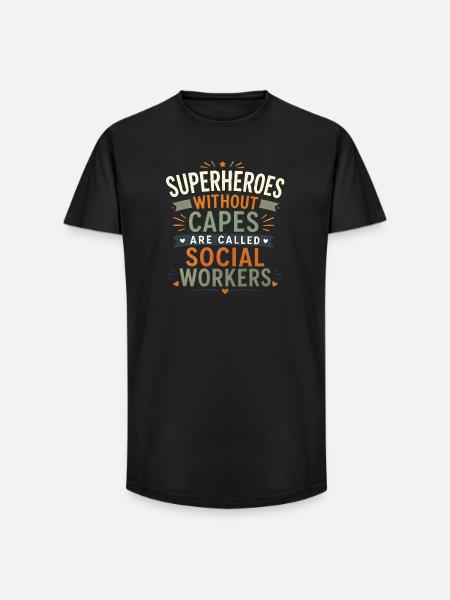 Cadeau d’assistant social pour l’école LCSW - T-shirt coupe longue homme - noir
